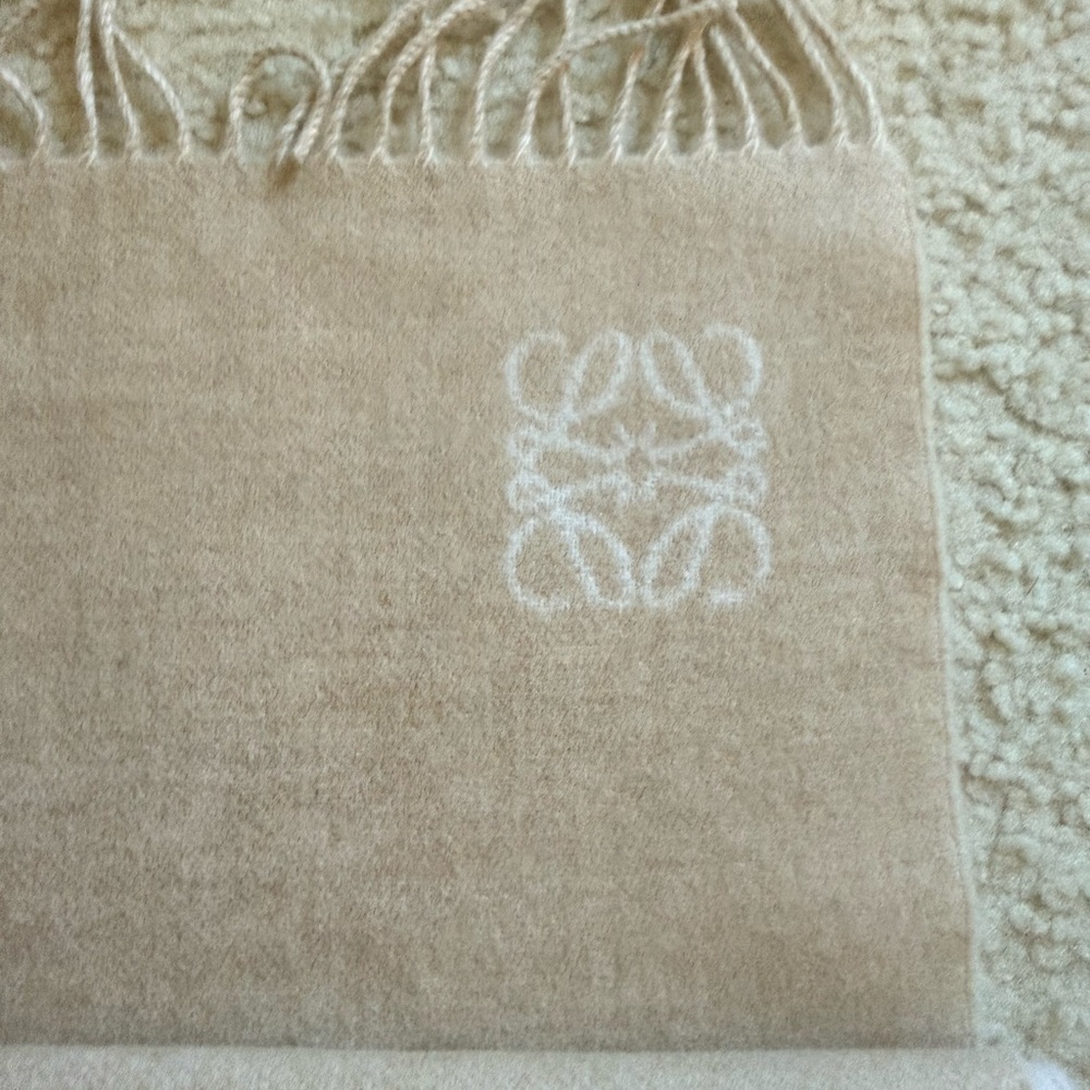 Loewe Beige and Cream Scarf - Picture 9 of 10